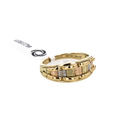 ANILLO 3 OROS 18K