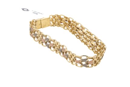 PULSERA BISMARK 3 OROS 18K