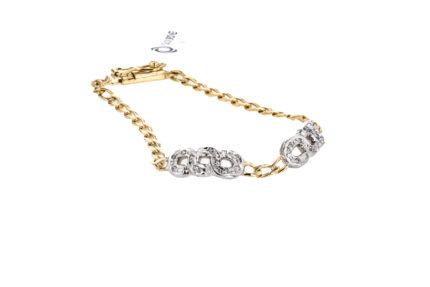 PULSERA CON ZIRCONES 18K
