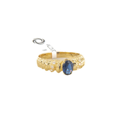 ANILLO CON ZIRCONES 18K
