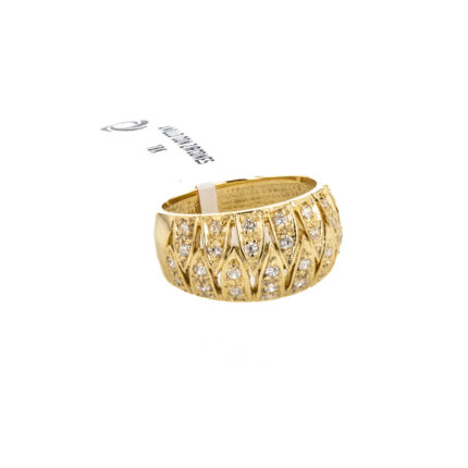 ANILLO CON ZIRCONES 18K