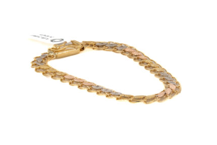 PULSERA CON BISMARK CON ZIRCONES 18K