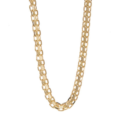 CADENA TEJIDO BISMARK 18K