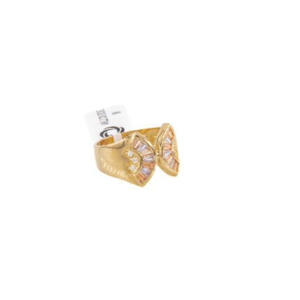 ANILLO CON ZIRCONES 18K