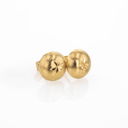 ARETES TOPOS DIAMANTADOS 18K