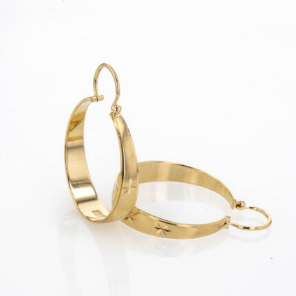 ARETES CANDONGAS DIAMANTADO 18K
