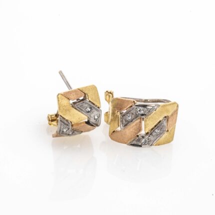 ARETES CORTOS 3 OROS 18K