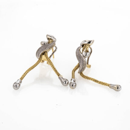 ARETES CORTOS 2 OROS 18K