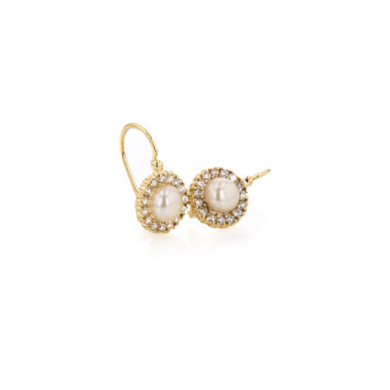 ARETES ZARCILLO PERLA 18K