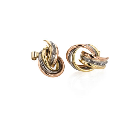 ARETES TOPOS 3 OROS 18K