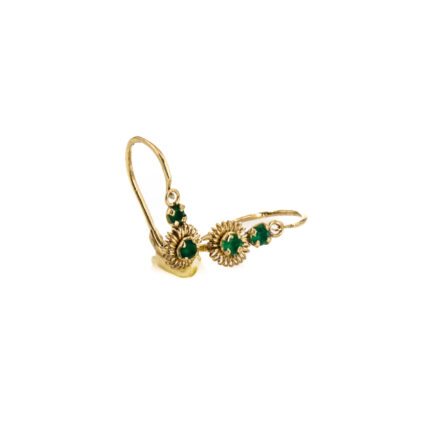 ARETES ZARCILLOS CON ZIRCONES 18K