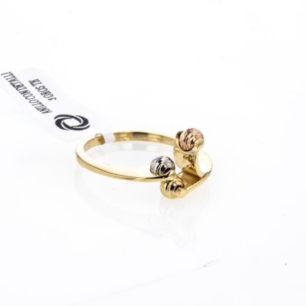 ANILLO CON DETALLE 3 OROS TK