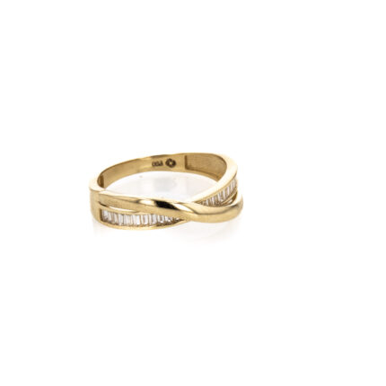 ANILLO CRUZADO CON ZIRCONES TK