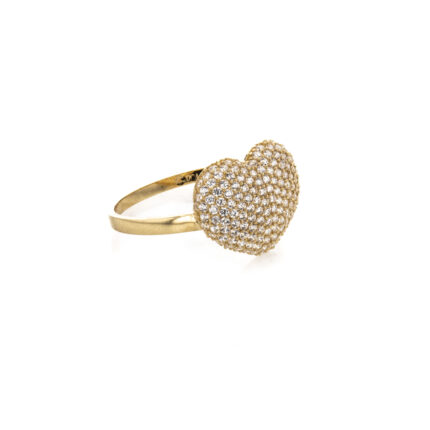ANILLO CORAZON CON ZIRCONES TK