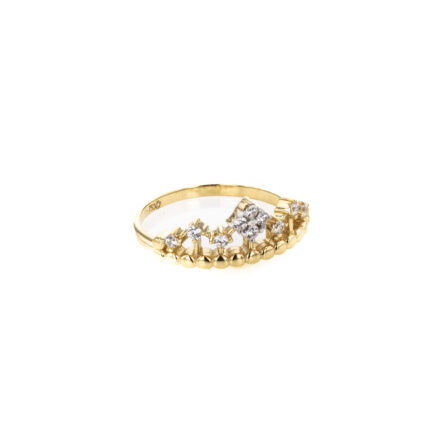 ANILLO CORONA CON ZIRCONES TK