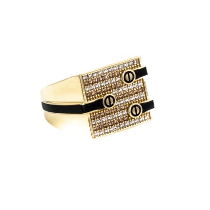 ANILLO CON ZIRCONES DE COLORES TK
