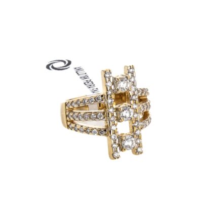 ANILLO 18K PIEDRA FINA