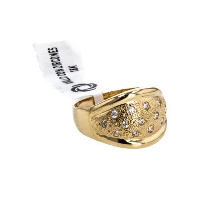 ANILLO CON ZIRCONES 18K