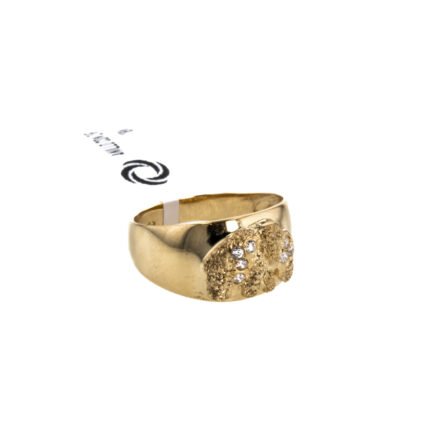 ANILLO CON ZIRCONES 18K