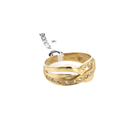 ANILLO CON ZIRCONES 18K