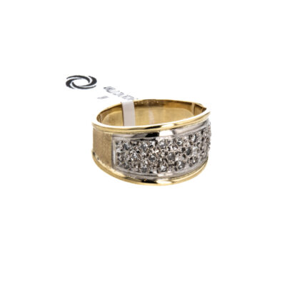 ANILLO CON ZIRCONES 18K