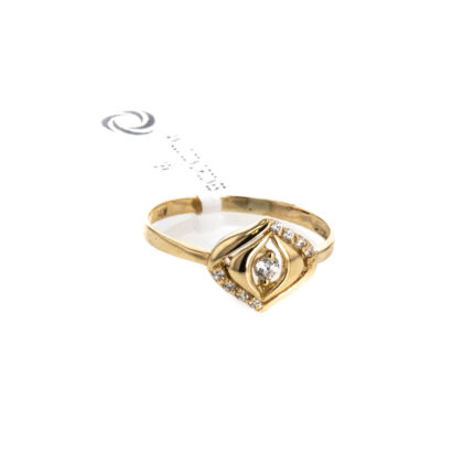 ANILLO CON ZIRCONES 18K