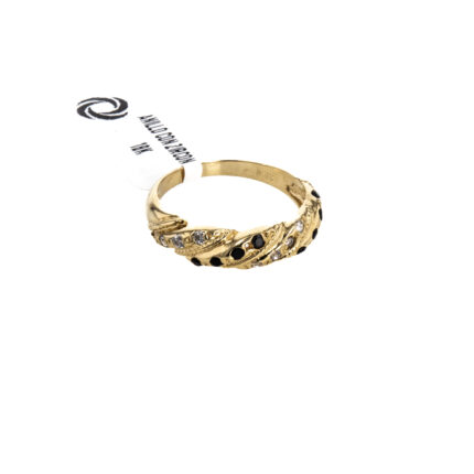ANILLO CON ZIRCONES 18K