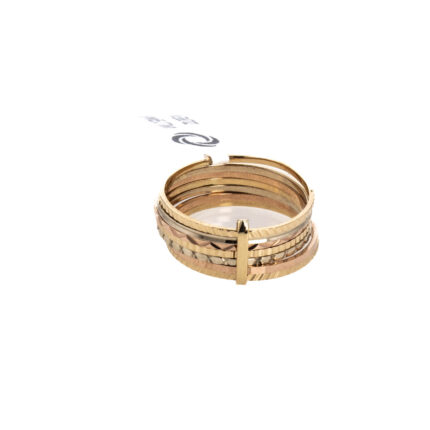 ANILLO SEMINARIO 3 COLORES 18K