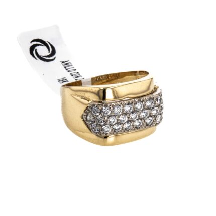 ANILLO CON ZIRCONES 18K