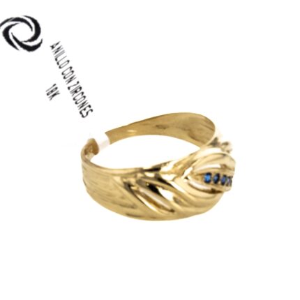 ANILLO CON ZIRCONES 18K