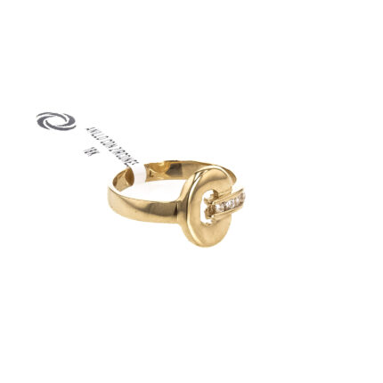 ANILLO CON ZIRCONES 18K