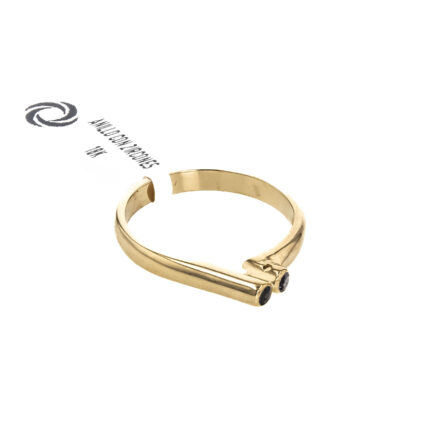 ANILLO CON ZIRCONES 18K