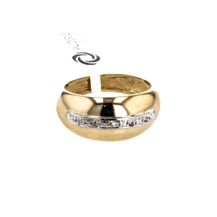 ANILLO CON ZIRCONES 18K