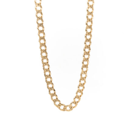 CADENA TEJIDO CUBANA 18K