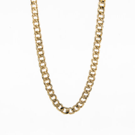 CADENA TEJIDO CUBANA 18K
