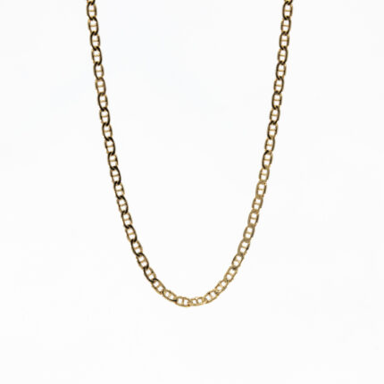 CADENA TEJIDO ANCLA 18K