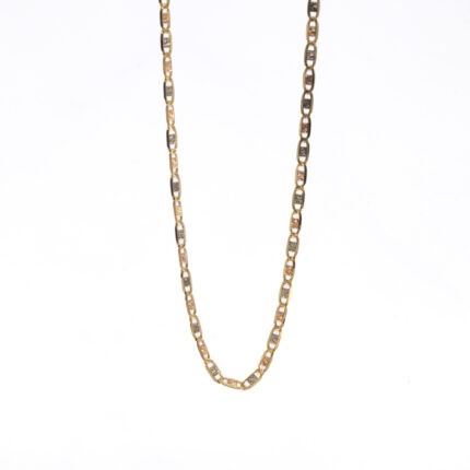 CADENA ANCLA 3 COLORES 18K