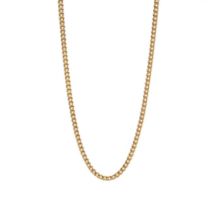 CADENA TEJIDO CUBANA 18K
