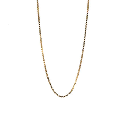 CADENA TEJIDO CAJA 18K