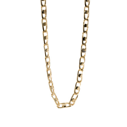 CADENA TEJIDO ANCLA 18K