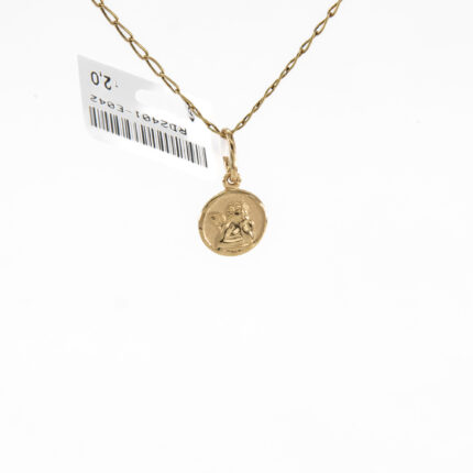 DIJE REDONDO ANGEL 18K