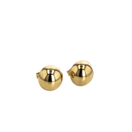 ARETES TOPOS REDONDOS 18K
