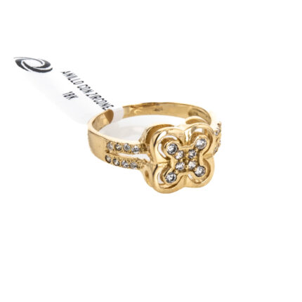 ANILLO CON ZIRCONES 18K