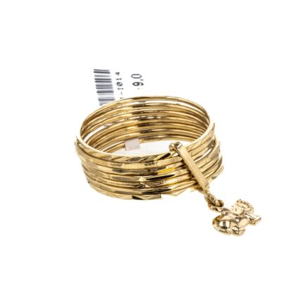 ANILLO SEMINARIO CON DIJE 18K