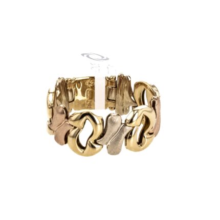 ANILLO 3 COLORES SATINADO 18K
