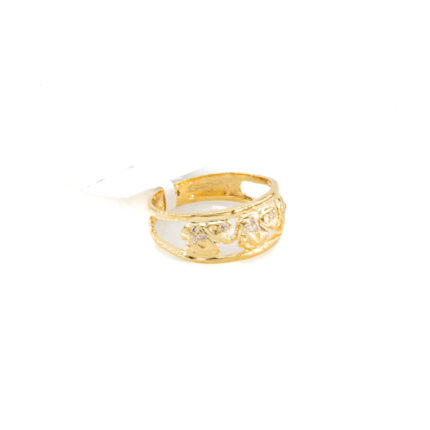 ANILLO ELEFANTES CON ZIRCONES 18K