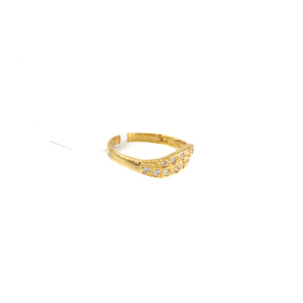 ANILLO CON ZIRCONES 18K