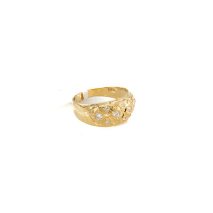 ANILLO CON ZIRCONES 18K