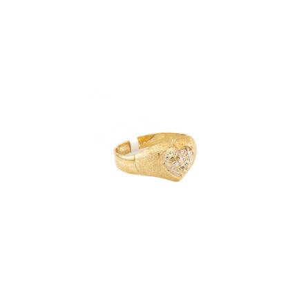 ANILLO CORAZON CON ZIRCONES 18K