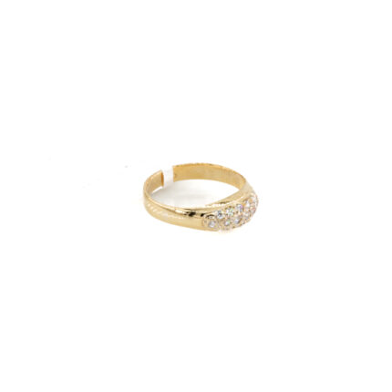 ANILLO CON ZIRCONES 18K